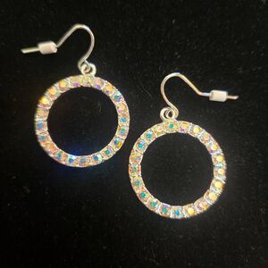 NEW Austrian Crystal Circle Earrings